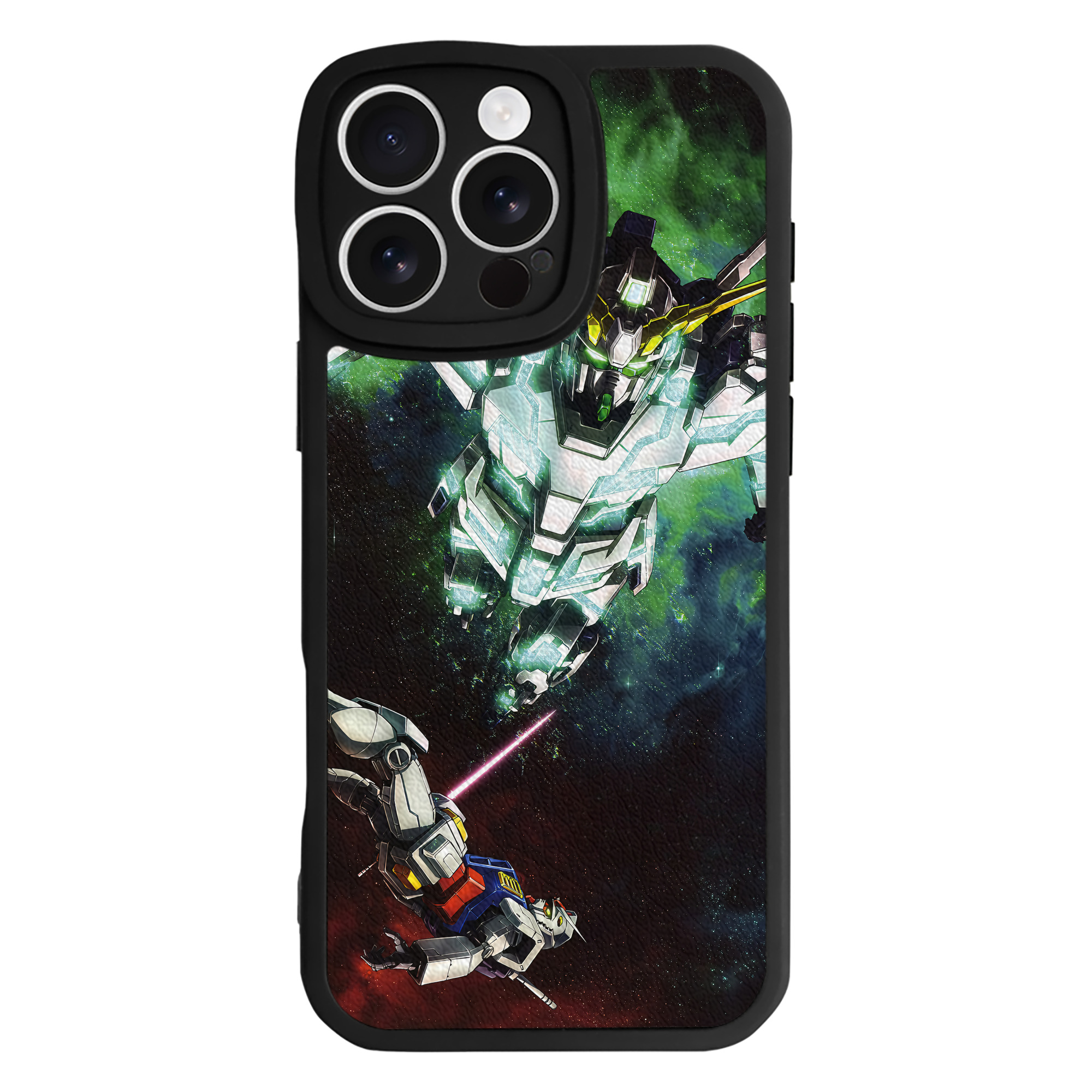 （画像用） 機動戦士ガンダム Mobile Suit Gundam 【iPhone 16シリーズ対応】シリコンスマホケース（レザー調） 材質：シリコン